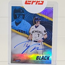 Tyler Black 2021 Bowman’s Best Auto Refractor Rookie Prospect Brewers Redemption