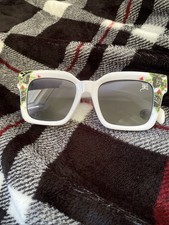 Love For Roses Ed Hardy Sunglasses - White NEW