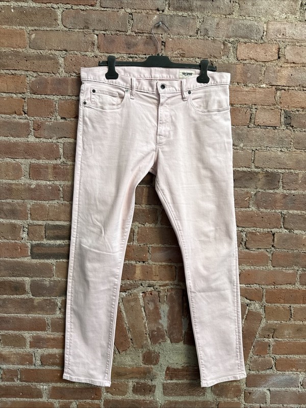 Todd Snyder Men’s Five Pocket Pants, Sz 34 X 32 Pink Cotton