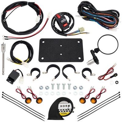 Tusk ATV Horn & Signal Kit with Recessed Signals For POLARIS Scrambler 500