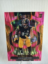 2025 Panini Select - Concourse Jack Sawyer #53 Pink Shock Prizm (RC)