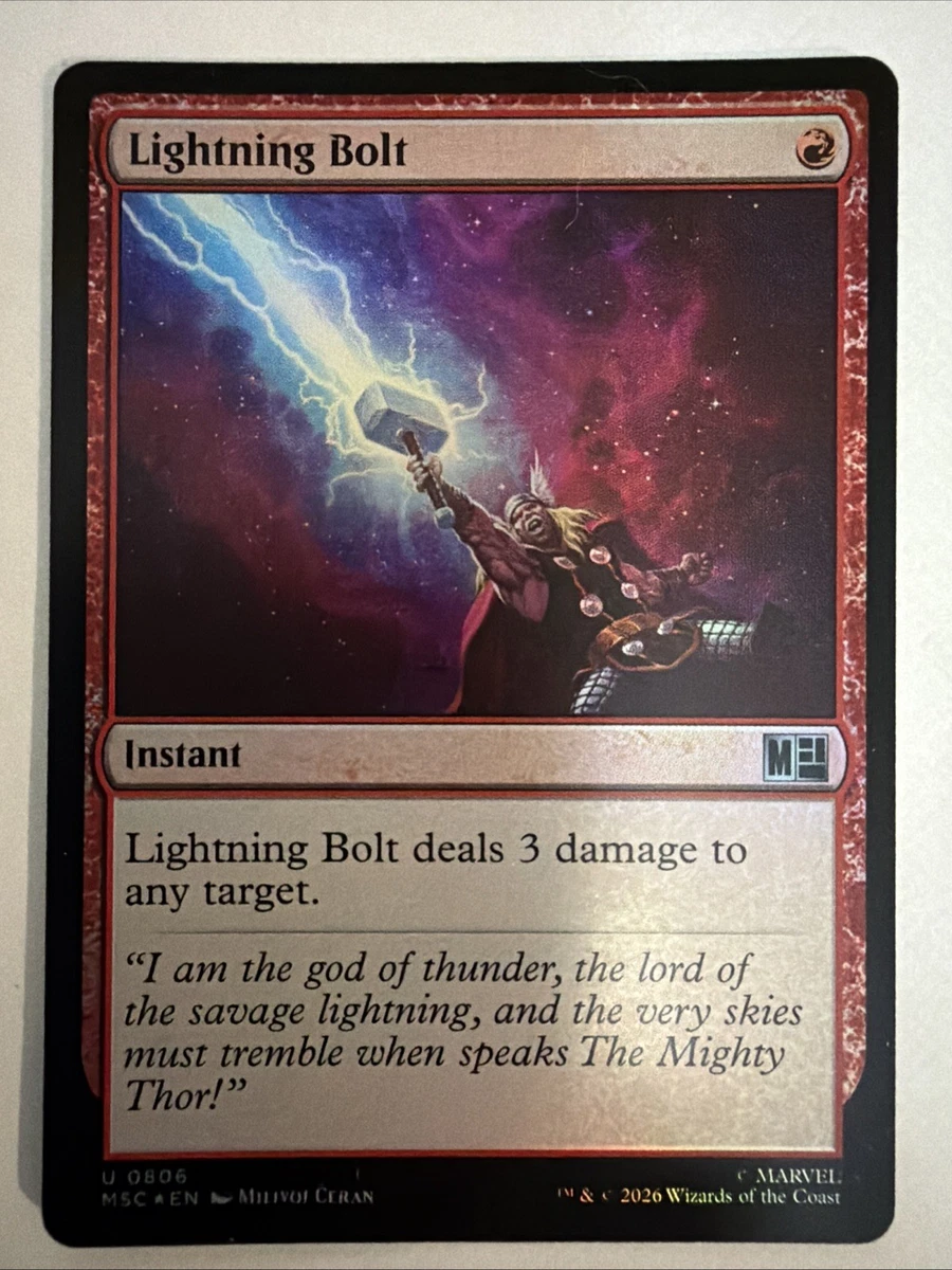 Lightning Bolt In Individual Magic: The Gathering Cards for sale