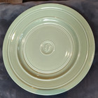 Dansk Craftmark Chop Plate Serving Platter Grass Green 12" Embossed Leaf, Rings