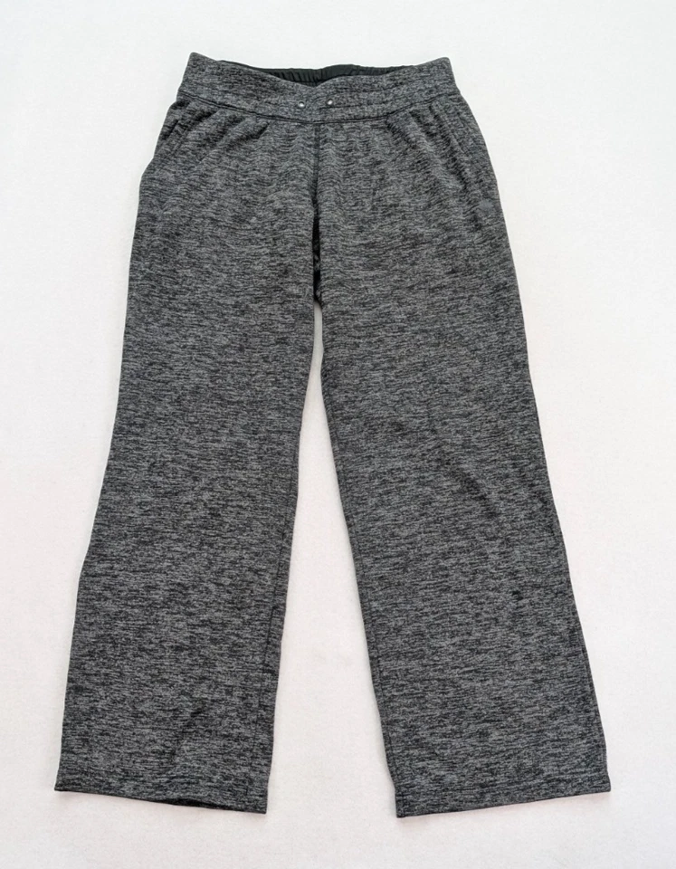 Pantalones deportivos Adidas para niñas jóvenes talla M 12-14 gris cálido forrado de vellón Foto 2 de 4