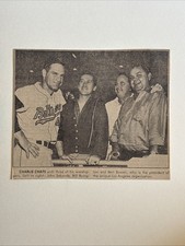 Charley Lau w/Fans Baltimore Orioles 1965 Sporting News Baseball 5X6 Panel