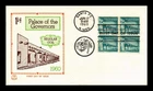 US COVER PALACE OF THE GOVERNORS COIL FIRST DAY ISSUE TRI COLOR CACHET