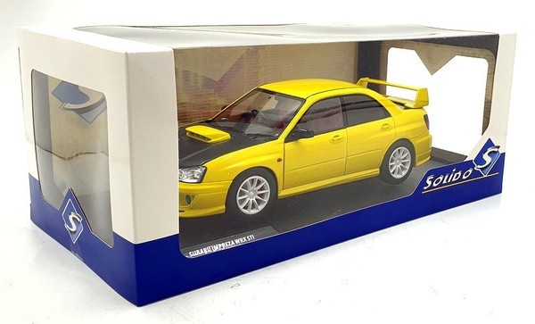 Subaru Impreza Wrx Sti 2003 Streetfighter Yellow Solido 1:18 Rhd Schwarz-image