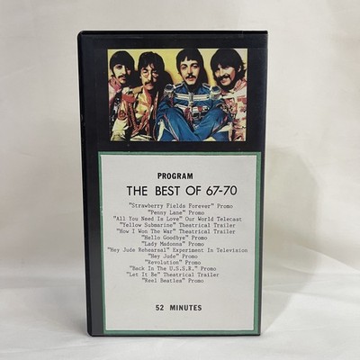 The Beatles BEST OF 67-70 VHS TAPE - PROMOS VIDEOS TRAILERS ultra