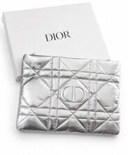 Neu 2026 Dior Beauty Cannage Silber Etui - Neuheit - Kosmetiktasche - GWP 