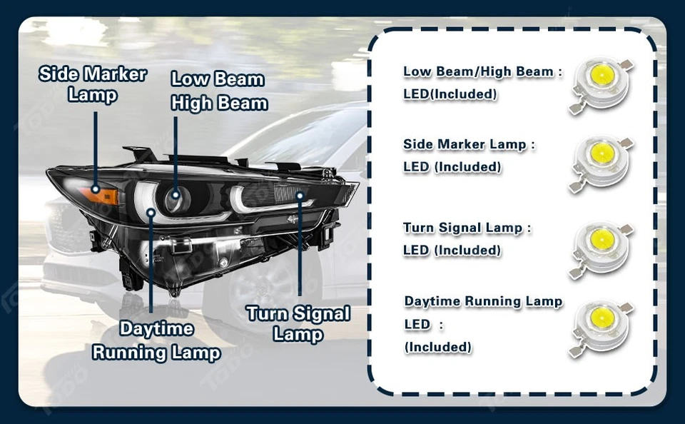 For 2022 2023 2024 Mazda CX5 CX-5 Full LED Headlight W/AFS DRL Driver Left — 第 2/4 张图片