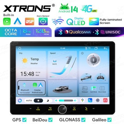 10,1'' 8+128GB Android Autoradio Doppel 2 DIN 8-Kern GPS Navi 4G LTE Qualcomm BT