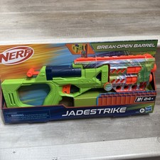 NERF Jadestrike Break-Open Barrel Blaster with 24 Darts