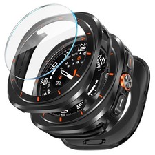 3 in 1 Metal Case for Samsung Galaxy Watch Ultra/Ultra 2 Screen Protector 47m...