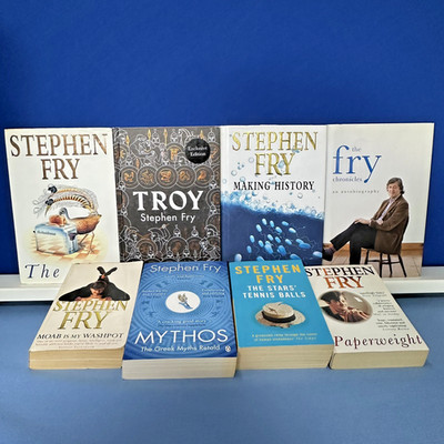 Stephen Fry Book Bundle 8 Books Troy Exclusive Mythos Liar Fry Chronicles & more