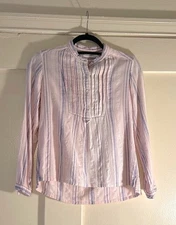Isabel Marant 100% cotton top in light pink and blue Size Fr 36