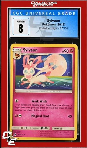 Forbidden Light Sylveon 87/131 CGC 8