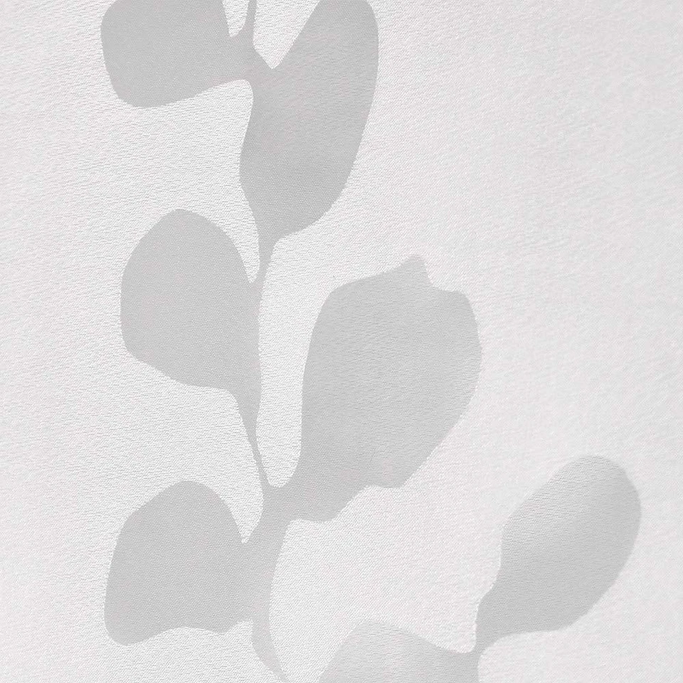 Chatra Faux Silk Grommet Top Curtain Panel Pair, 54"x96", Winter White - Image 2 of 4