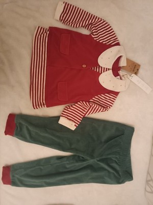 Zara Kostüm Pyjama Schlafanzug Gr. 104 Neu Weihnachten Weihnachtsmann Nikolaus 