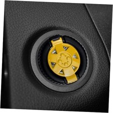 Push to Start Button Cover, Cool Car Engine Start Stop Button Protector Yellow