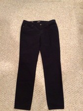 Ann Taylor Loft Black Corduroy Pants Modern Skinny Size 6