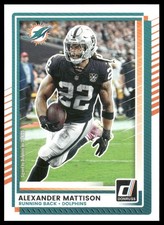 Alexander Mattison 2025 Donruss #162 Miami Dolphins
