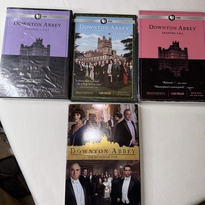 DOWNTON ABBEY DVDS ALL SEASONS 1-6 NEW Sealed + (DOWNTON ABBEY, The MOVIE EXC)