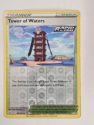 Tower of Waters 138/163 Uncommon Battle Styles Pokemon Reverse Holo NM/M