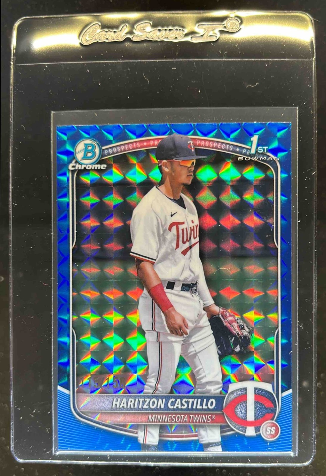 2025 Bowman Chrome Haritzon Castillo Blue Geometric Refractor 1st #/150