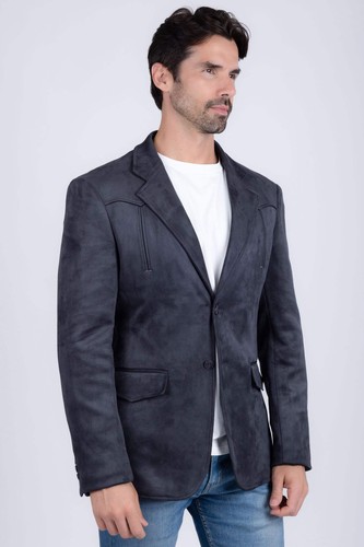 Barabas Herren Wildleder matt einfarbig spitzes Revers Blazer 4BL56 - Bild 117 von 119
