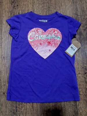 Converse T Shirts Mädchen Lila