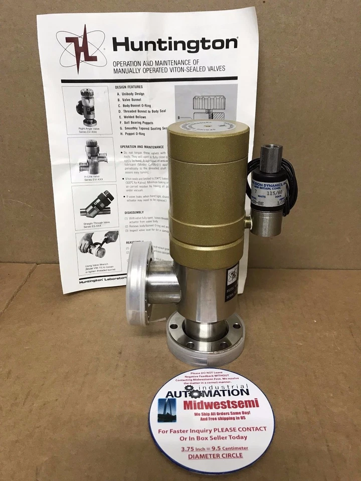 NUEVO PV150 HUNTINGTON PV-150 VÁLVULA DE ÁNGULO RECTO 2-3/4” VUF CON SOLENOIDE ENVÍO EL MISMO DÍA Foto 4 de 4