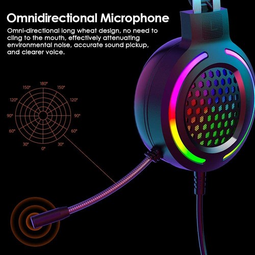 Pink USB Gaming Headset With Mic 7.1-Channel Stereo Surround for Games and Music - 第 9/15 張圖片