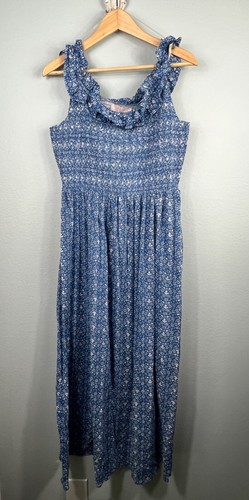 Gal Meets Glam Size 14 Dress Tessa Floral Maxi Feminine Prairie Smocked - Picture 2 of 16