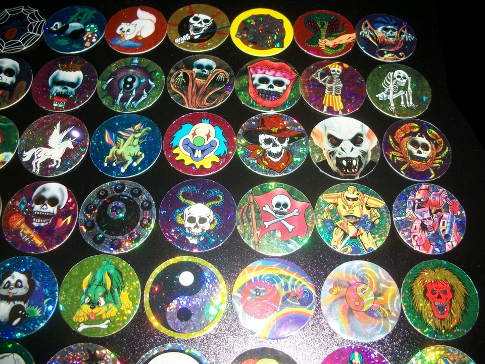 Foil Prism Pog Lot 100 Milk Caps Lot Collection All Different Pogs | eBay