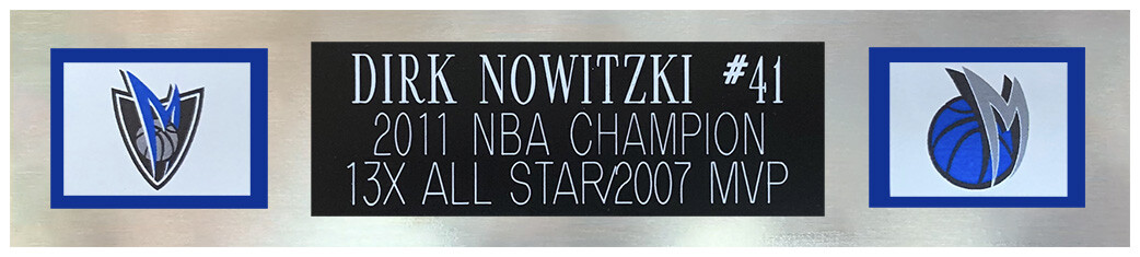 Dirk Nowitzki Autographed & Framed White Dallas Mavericks Jersey Auto Fanatics COA
