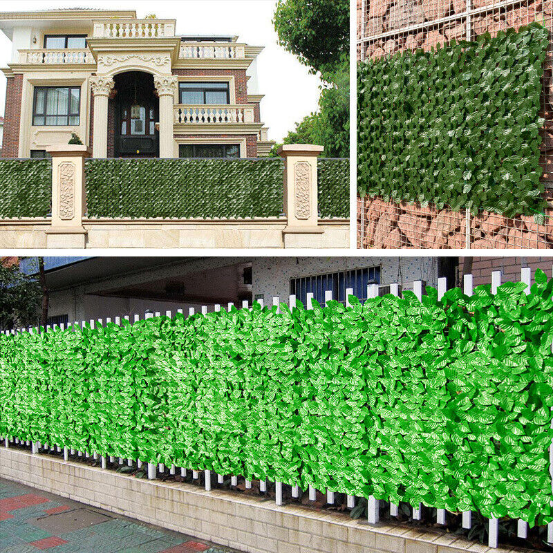 3M Künstliche Hecke Wanddekoration Sichtschutzhecke Pflanzen Hecke Gras Hellgrün