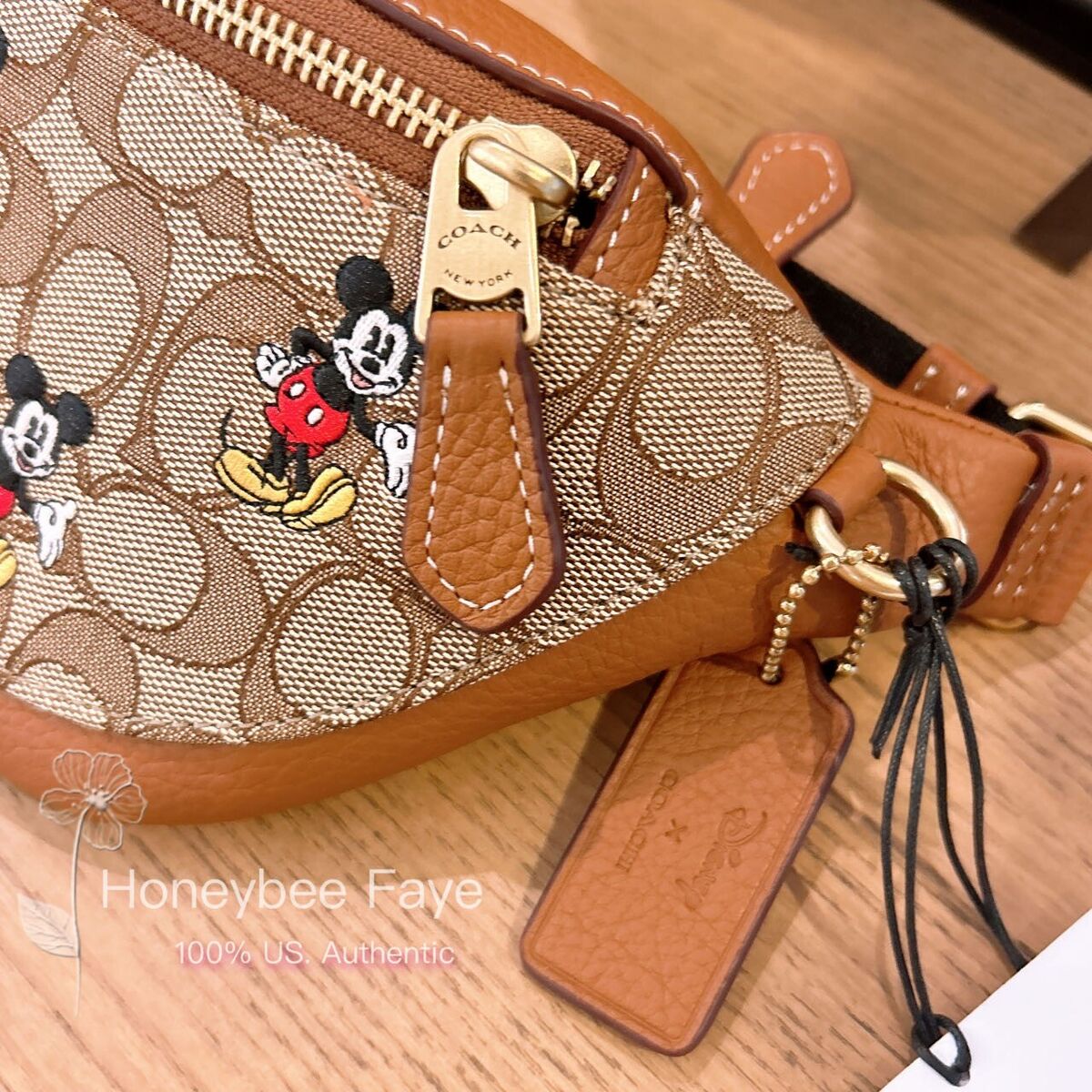 NWT Disney X Coach Warren Mini Belt Bag In Signature NWT Disney X Coach Warren Mini Belt Bag In Signature