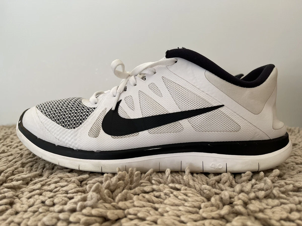 Nike Free 4.0 V4 642197 100 White Black Mens Running Shoes