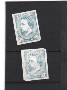 SPAIN-1873-X1 AND X1A-SUSPECTED REPRINTS-REFERENCE ITEM-BID ACCORDINGLY.