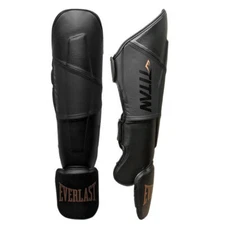 Everlast Titan Pro MMA Protective Striking Shin Guards - Black