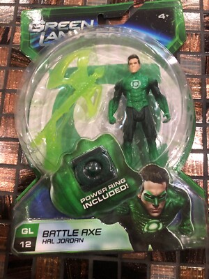 Green Lantern: BATTLE AXE - HAL JORDAN 4'' Action Figure! Power Ring Included! GL