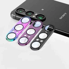 For Sony Xperia 1 VII VI Alloy Bezel Camera Lens 9H HD Glass Protector Ring Film