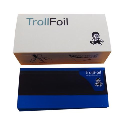 TrollFoil 12000101 Strips Articulating Foil Double Sided Blue 3" X 0.75" 100/Pk - Picture 1 of 1