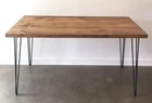 ***Rustic Wooden Desk***-Work from home- Hairpin Leg Desk-Home Office-Industrial