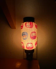 Daruma Doll Fabric wall plug-in Night Light Nursery Bedside home decor'