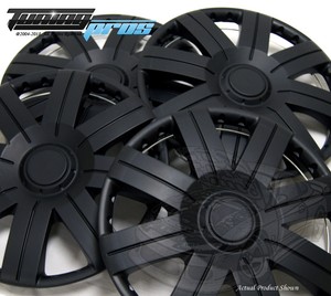 15/" Inches Hubcap Style#613 4pcs Set of 15 inch Wheel Rim Skin Cover Matte Black