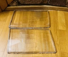 Mercedes W124 500E Headlighrs Lenses Glass 88/1993 Pair Left & Right Hella AMG
