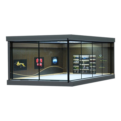 Diorama 1:64 City Car Showroom Model LED Lighting Car Garage Scene Model Display - Picture 34 of 70