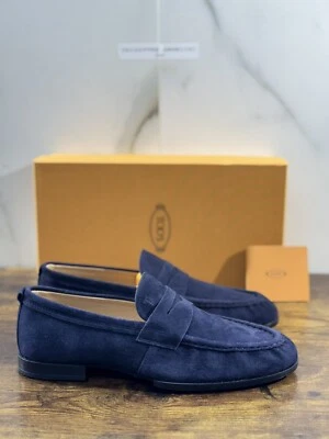Mocasín Hombre Icono Goma Ante Azul Luxury Tod’s 41 - Imagen 1 de 4