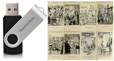 231 Old Books on Caricature Cartoon Drawing Animation Humor Art History on USB